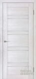 Дверь межкомнатная экошпон Деко-19, со стеклом сатинат светлый (жемчужный)
