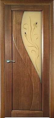 Яна, 800х2000, остекленная (итальянский орех)