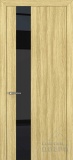 Квалитет К-3, гладкая дверь с вертикальным стеклом, экошпон, дуб натуральный
