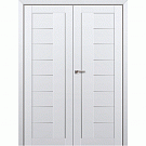 Межкомнатная дверь Двухстворчатая распашная дверь 17U (аляска)