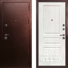 Дверь входная С-3/Панель экошпон Версаль-2, металл 1.5 мм, 2 замка, медный антик/дуб жемчужный