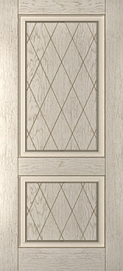 Люкс, 800х2000, натуральный шпон (тон латте с патиной)