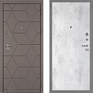Дверь входная Тетра-181/PR-103, коричнево-серый/бетон