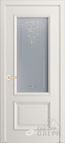 Кантри-П, классическая дверь со стеклом Версаль, эмаль жасмин