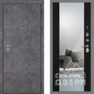 Дверь входная Тетра-126/PR-71Z с зеркалом, бетон темный/венге
