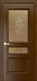 Межкомнатная дверь Калина, со стеклом (тон 2)
