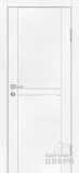Дверь межкомнатная экошпон PSM-4, стекло лакобель белоснежный (дуб скай белый)