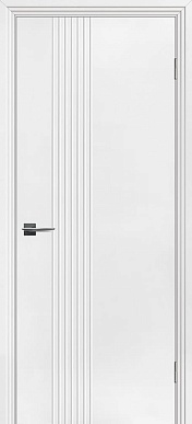 Смальта Rif 202, дверь с вертикальной фрезеровкой (эмаль белая Ral 9003)