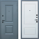 Дверь входная Ювентус-1, муар серый/капучино