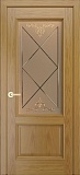 Межкомнатная дверь Кантри, со стеклом (тон 24)