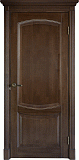 Межкомнатная дверь Классика-1, массив дуба, дверь глухая (орех)