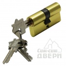 Цилиндр Bussare CYL 3-60, ключ-ключ (матовое золото)