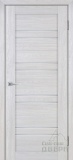 Дверь межкомнатная экошпон Лайт-19, со стеклом сатинат светлый (арктик)