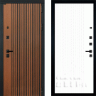 Дверь входная Гранд Антик-127, дуб антик/шагрень белая