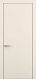 Межкомнатная дверь К-7, с алюминиевой кромкой, матовый крем