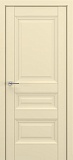 Межкомнатная дверь Классика Ампир, багет B2, дверь глухая (матовый крем)