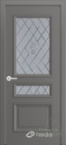 Калина-П, дверь со стеклом Лилия, эмаль кварц