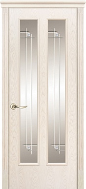 ДО Гранд, 800х2000, стекло сатинат (ясень белый)