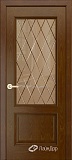 Межкомнатная дверь ДП Кантри, со стеклом (тон 35)