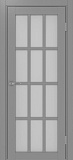 Межкомнатная дверь Турин 542-2222, стекло сатин матовый (серый)