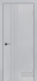 Смальта Rif 202, дверь с вертикальной фрезеровкой (эмаль светло-серая Ral 7047)