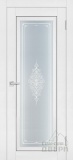 Дверь межкомнатная Soft Touch PST-25, стекло Кристалайз светлое (белый ясень)