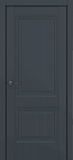 Межкомнатная дверь Классика Венеция, багет B2, дверь глухая (матовый графит премьер)