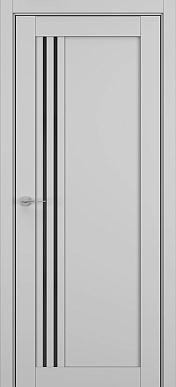S-22, дверь со стеклом, пленка матовая (серый матовый)