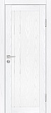 Межкомнатная дверь межкомнатная экошпон PSM-10, стекло лакобель белоснежный (дуб скай белый)