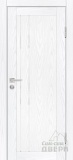 Дверь межкомнатная экошпон PSM-10, стекло лакобель белоснежный (дуб скай белый)