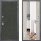 Дверь входная Лофт, графит/сосна белая, зеркало XXL