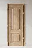 Межкомнатная дверь Империал-3, массив дуба, дуб натуральный