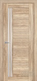 Дверь экошпон Лайт-13.1, со стеклом сатинат светлый (сан-ремо натуральный)
