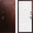Дверь входная С-3/Панель ПВХ Техно-708, металл 1.5 мм, 2 замка, медный антик/белый