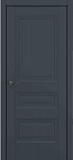 Межкомнатная дверь Классика Ампир, багет B2, дверь глухая (матовый графит премьер)