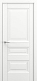 Межкомнатная дверь Классика Ампир, багет B2, дверь глухая (матовый белый)