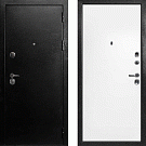 Дверь входная С-1/Гладкая панель ПВХ, металл 1.5 мм, 2 замка, титан/белый