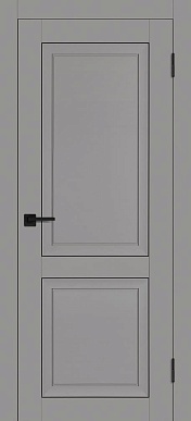 Дверь межкомнатная глухая Soft Touch PST-28 (серый бархат)