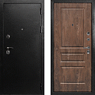 Дверь входная С-1/Панель экошпон Версаль-2, металл 1.5 мм, 2 замка, титан/дуб корица