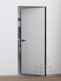 Скрытая дверь под покраску PX-0 Invisible Reverse, с внутренним открыванием, черная кромка ALU Black