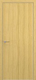 Межкомнатная дверь Квалитет К-7, гладкая дверь экошпон, с алюминиевой кромкой, дуб натуральный