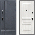 Дверь входная Скандинавия/Версаль-2, бетон антрацит/дуб жемчужный