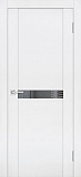 Межкомнатная дверь межкомнатная Soft Touch PST-3, зеркало тонированное (белый бархат)