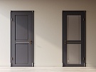 Межкомнатная дверь Капри остекленная, массив бука, эмаль по RAL