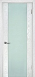 Межкомнатная дверь ДО Страто-02, молочный триплекс (ясень айсберг)