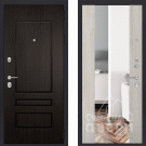 Дверь входная Премиум 116, венге/сосна белая, зеркало XXL