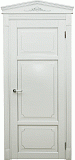 Межкомнатная дверь Империал-4, массив бука, дверь глухая с патиной (айсберг)