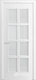 Межкомнатная дверь ДО Аврора, стекло сатин (эмаль белая)