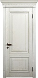 Межкомнатная дверь Империал-8 с резьбой, массив дуба, майкопские двери (беленый дуб)