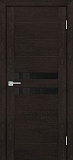 Межкомнатная дверь ДО PSN-4, черный лакобель (фреско антико)